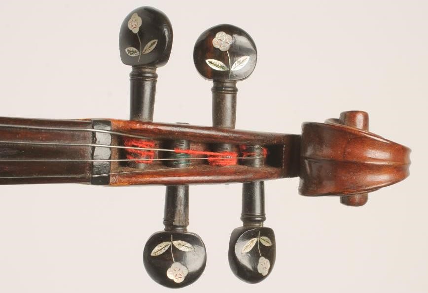 A KNOPF TYPE "CREMONA" COPY VIOLIN with two piece back Image