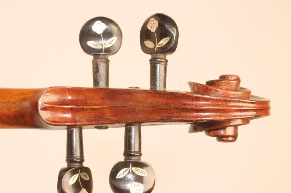 A KNOPF TYPE "CREMONA" COPY VIOLIN with two piece back Image
