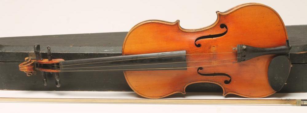 A VIOLIN with two piece back Image