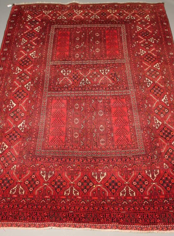 AN AFGHAN RUG in yellow Image
