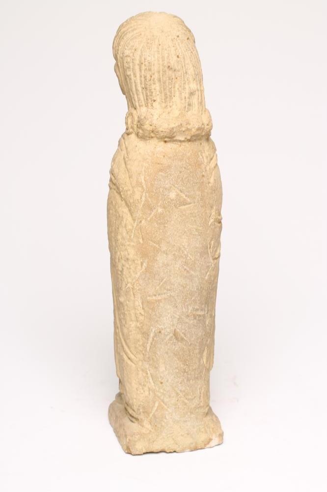 AN ARTS AND CRAFTS STONE FIGURE of St Paul The Apostle Image