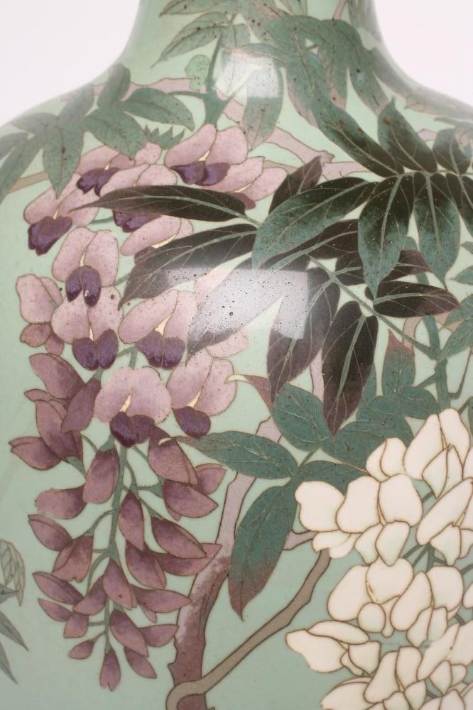 A LARGE JAPANESE CLOISONNE ENAMEL VASE Image