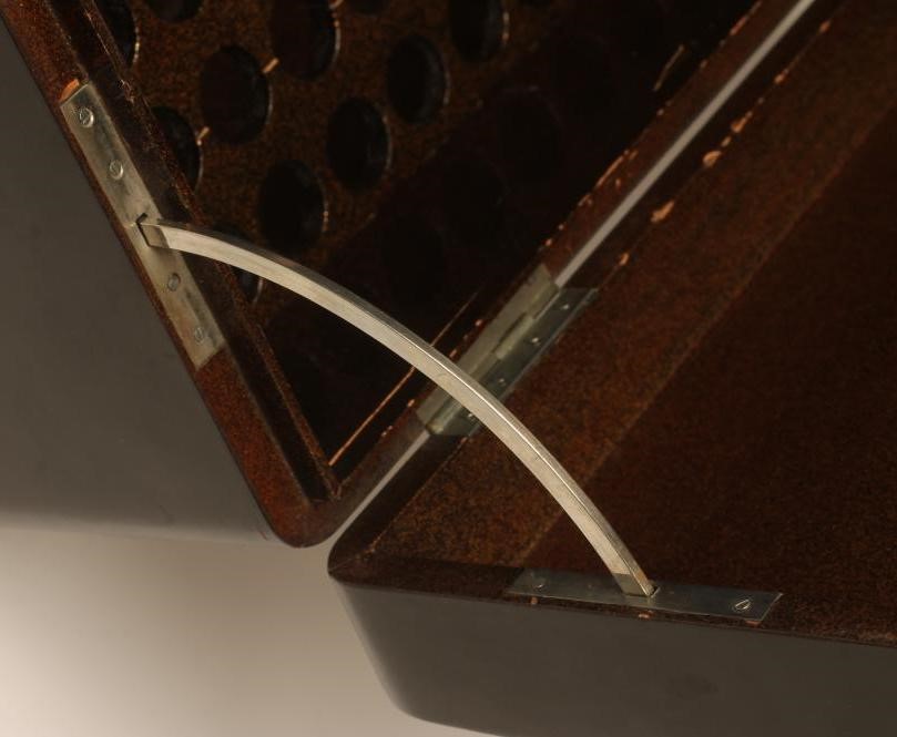 A JAPANESE BLACK LACQUERED BOX Image