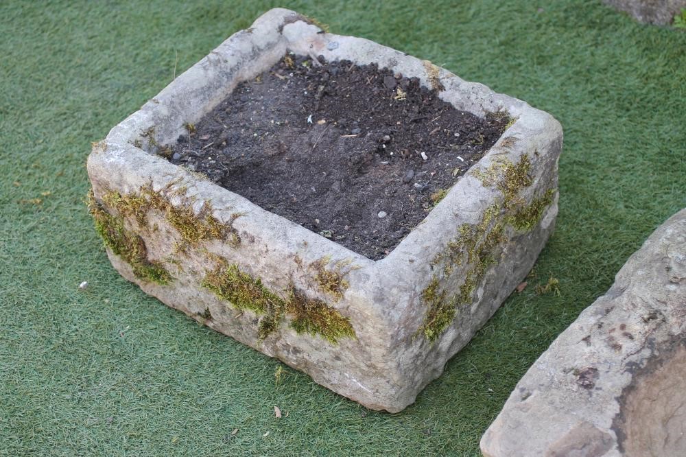 A SANDSTONE TROUGH of shallow oblong form Image