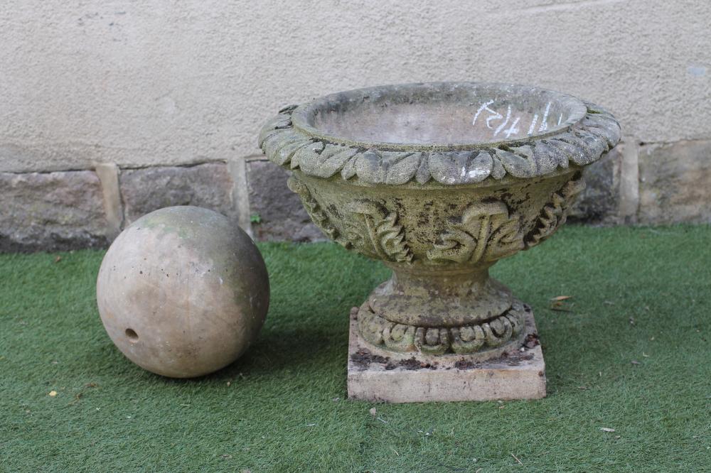 A COMPOSITION STONE URN Image