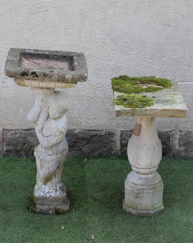 A COMPOSITION STONE BIRD BATH Image