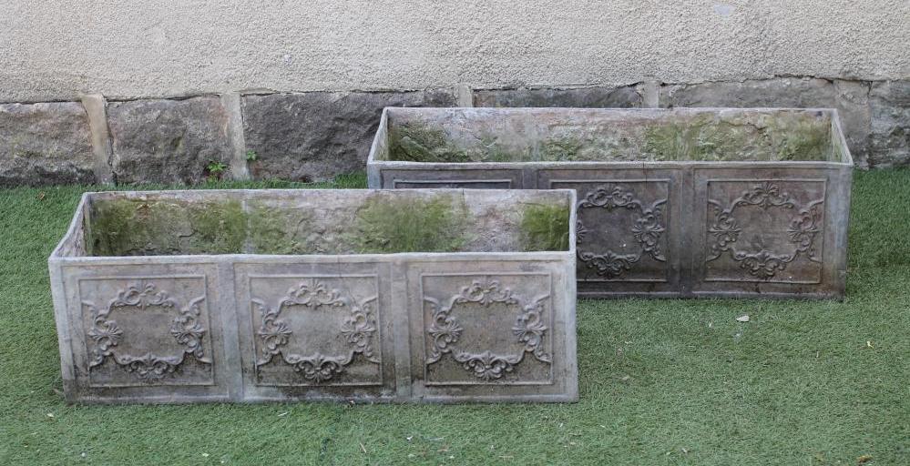 A PAIR OF LEAD PLANTERS Image