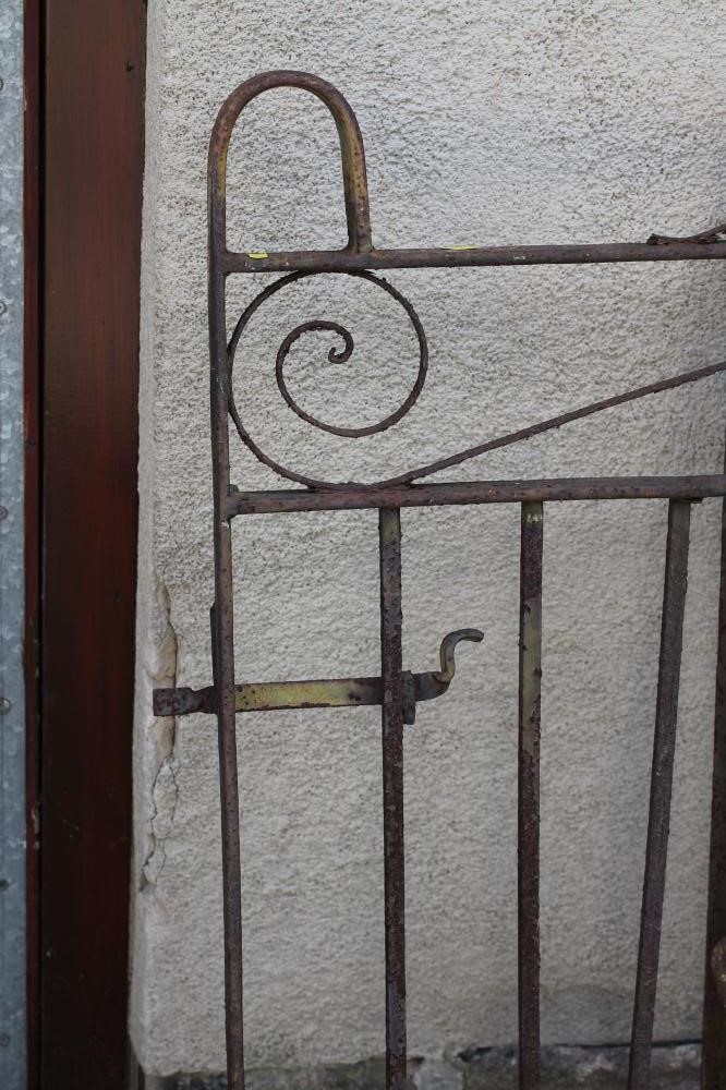 A PAIR OF CAST IRON VEHICULAR ENTRANCE GATES Image