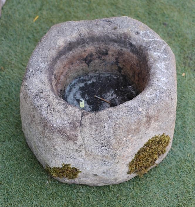 A SMALL OCTAGONAL SANDSTONE TROUGH Image