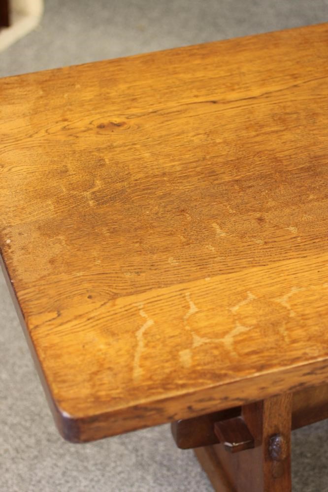 AN ADZED OAK REFECTORY TABLE by Colin Almack Image