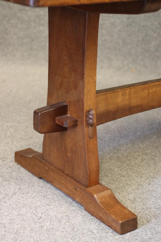 AN ADZED OAK REFECTORY TABLE by Colin Almack Image