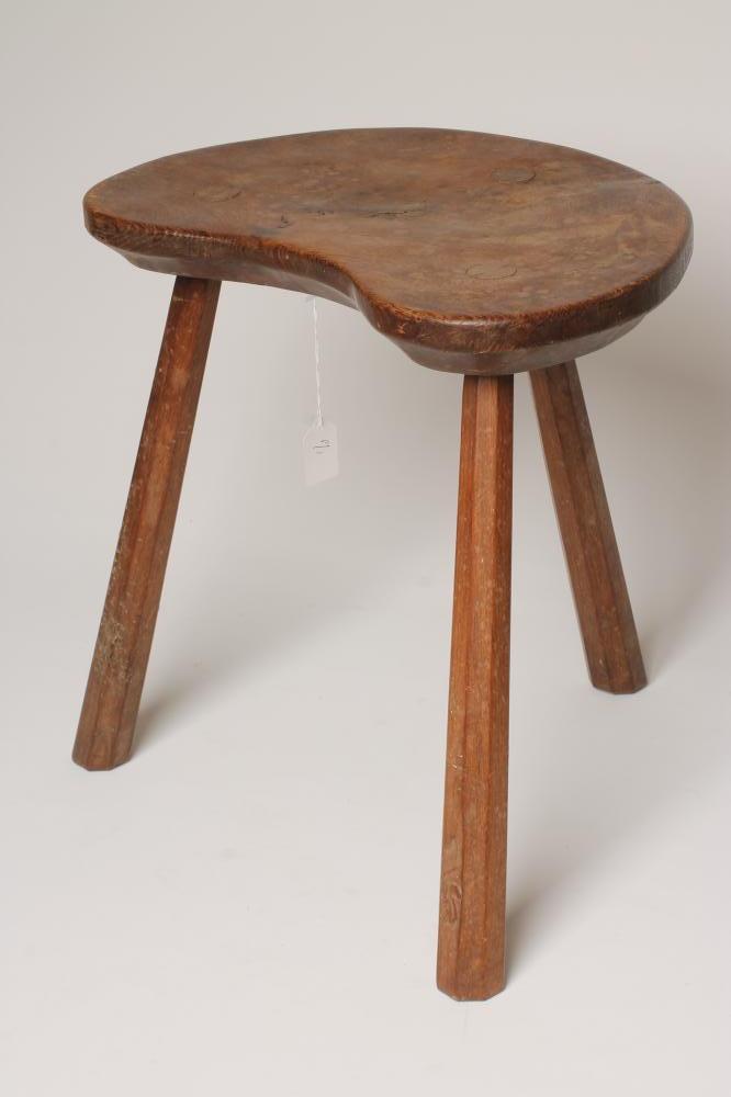 AN ADZED OAK STOOL by Wilf Hutchinson Image