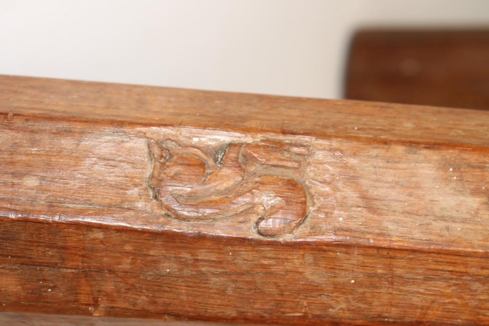 AN ADZED OAK STOOL by Wilf Hutchinson Image