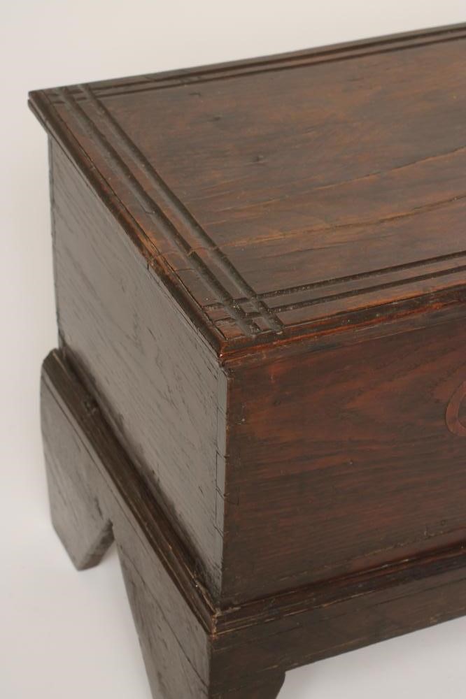 AN OAK BOARDED BOX Image