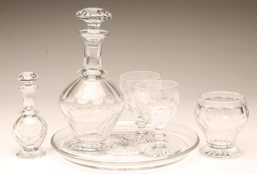 BACCARAT GLASS- a lady's six piece Boudoir set Image