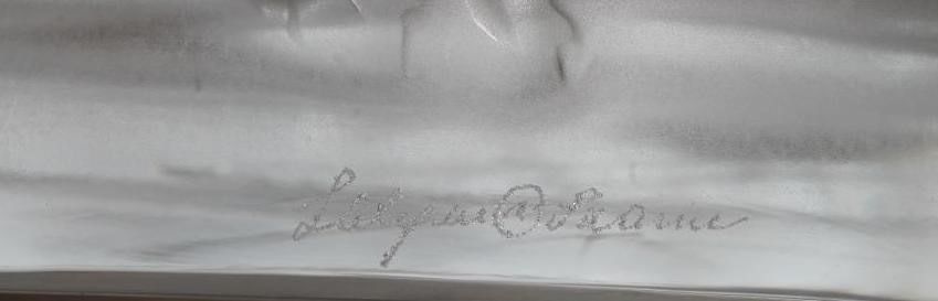 A LALIQUE FROSTED & CLEAR GLASS ICE BUCKET Image