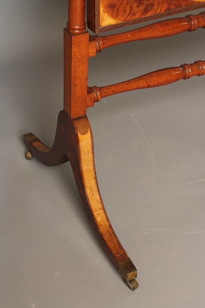A MAHOGANY CHEVAL MIRROR Image