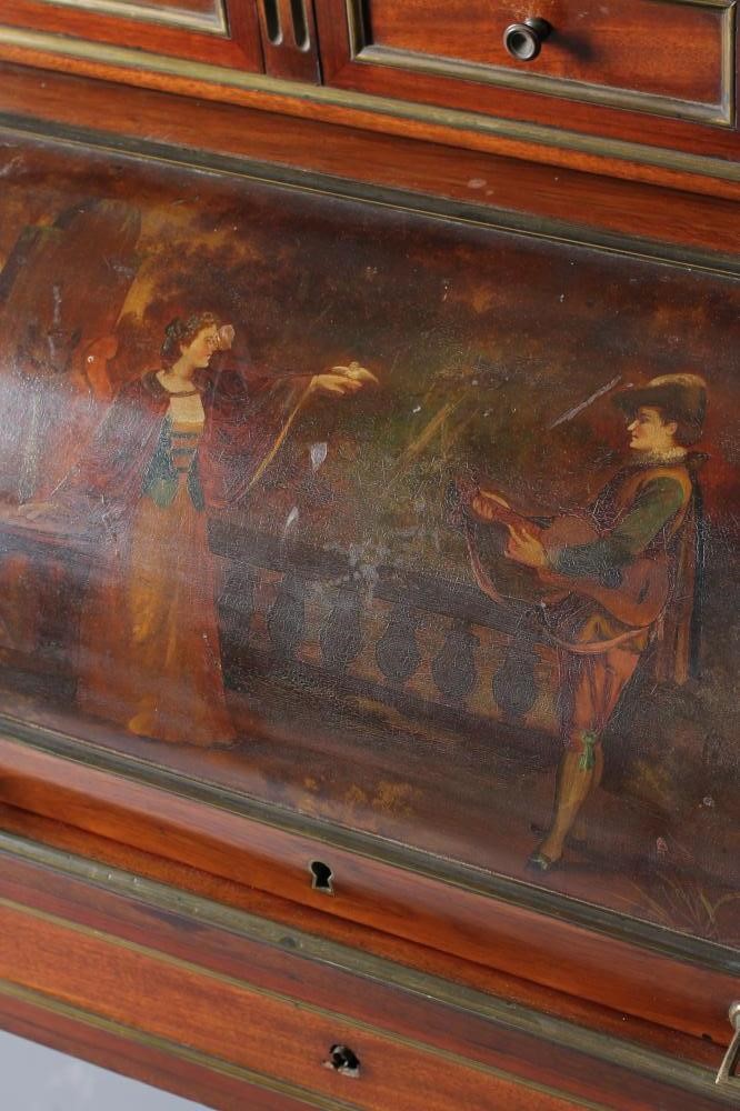 A LOUIS XVI STYLE MAHOGANY BUREAU A CYLINDRE Image