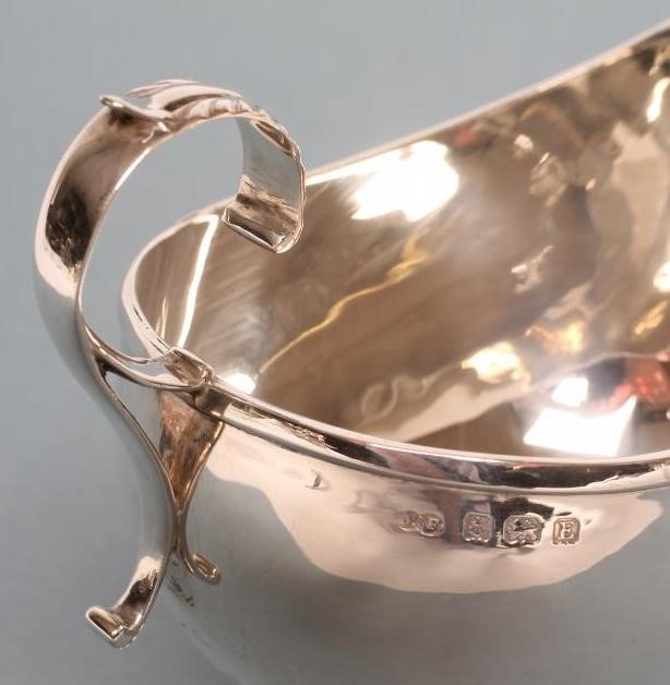 A SILVER SAUCEBOAT Image