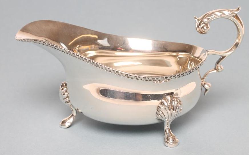 A SILVER SAUCEBOAT Image
