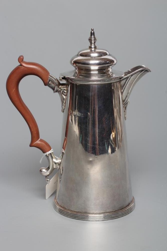 A SILVER CAFÉ-AU-LAIT POT Image
