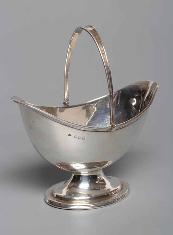 A SILVER SUGAR BASKET Image
