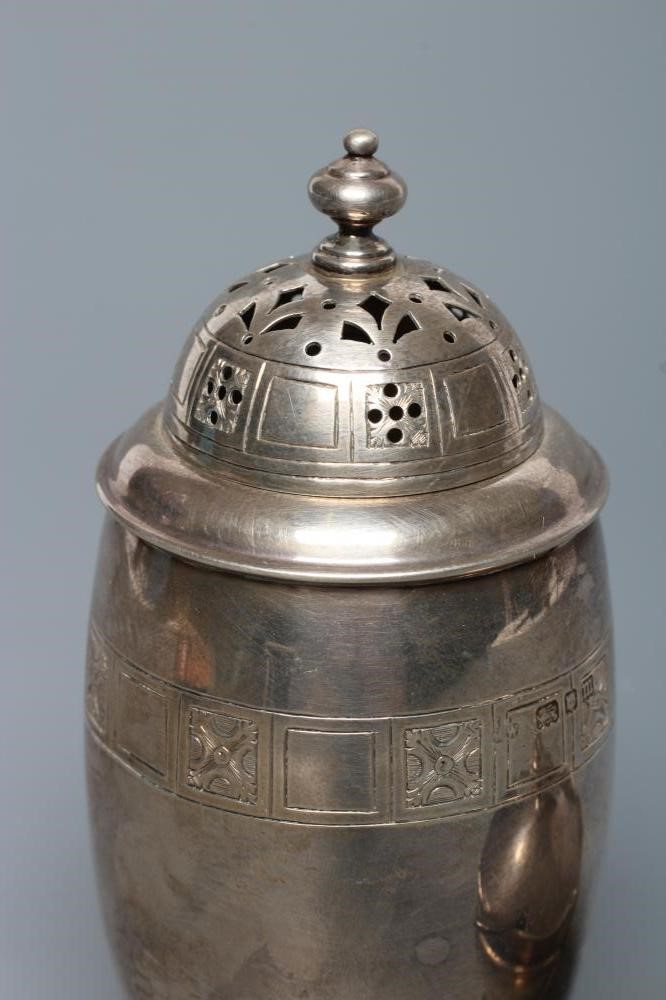 AN ART DECO SILVER SUGAR CASTER Image