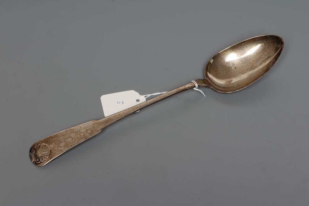 A LATE GEORGE III SCOTTISH SILVER PROVINCIAL BASTING SPOON Image