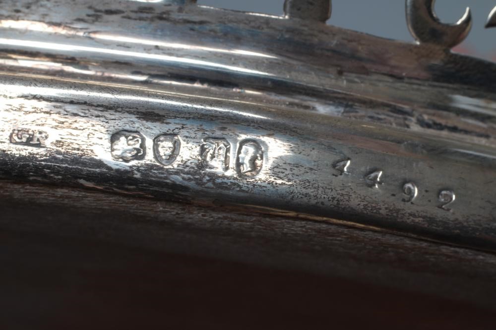 A VICTORIAN SILVER CRUET BASE Image