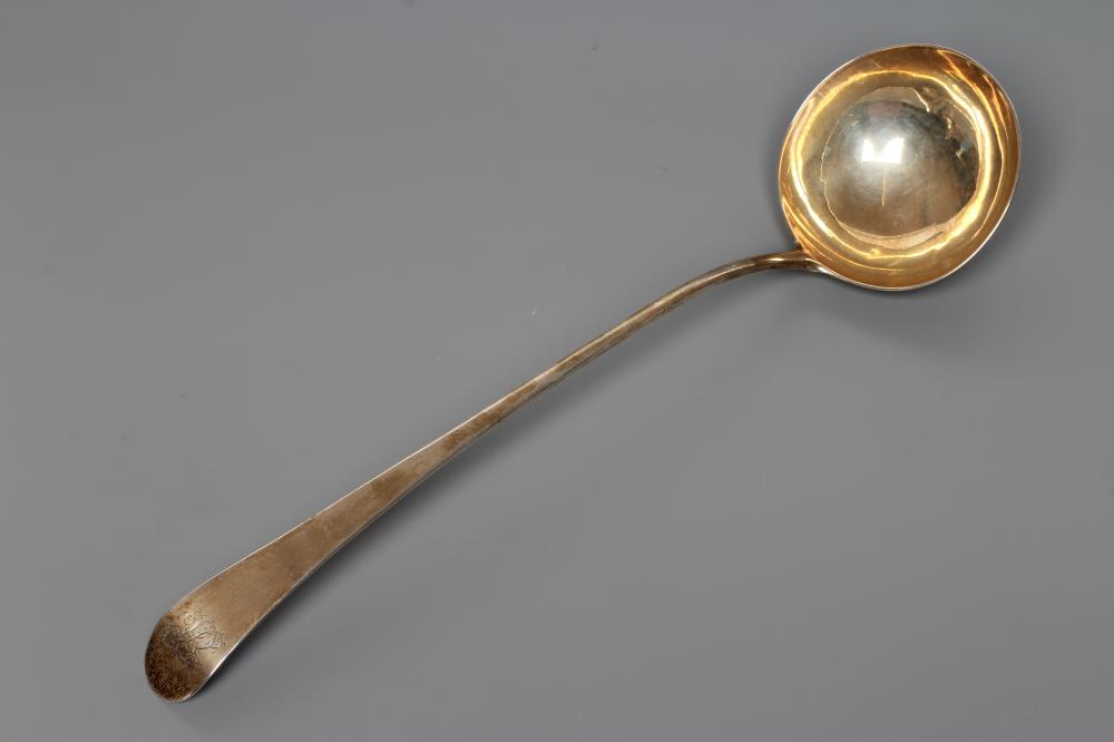 A GEORGE III SILVER LADLE, by George Smith III, London 1784 (incuse duty mark), in Old English Image