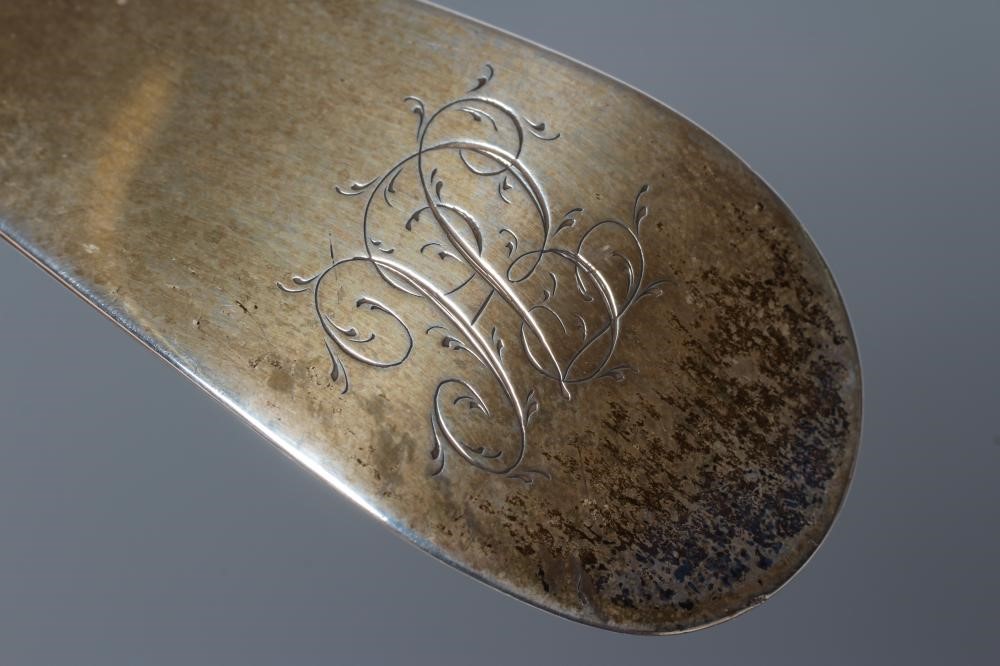 A GEORGE III SILVER LADLE, by George Smith III, London 1784 (incuse duty mark), in Old English Image