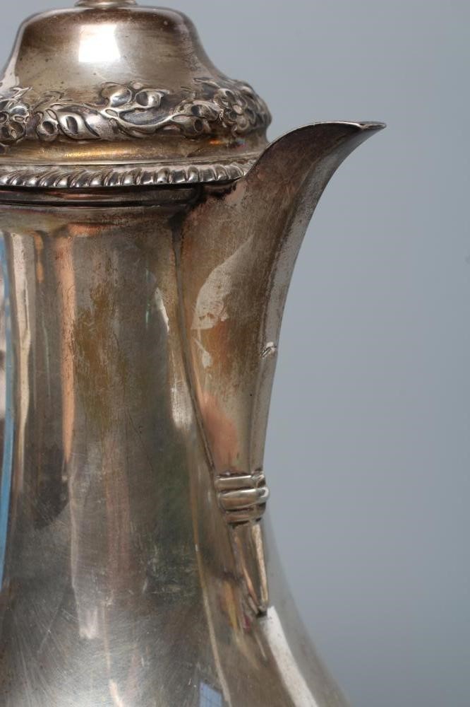 A LATE VICTORIAN ART NOUVEAU SILVER HOT WATER JUG Image