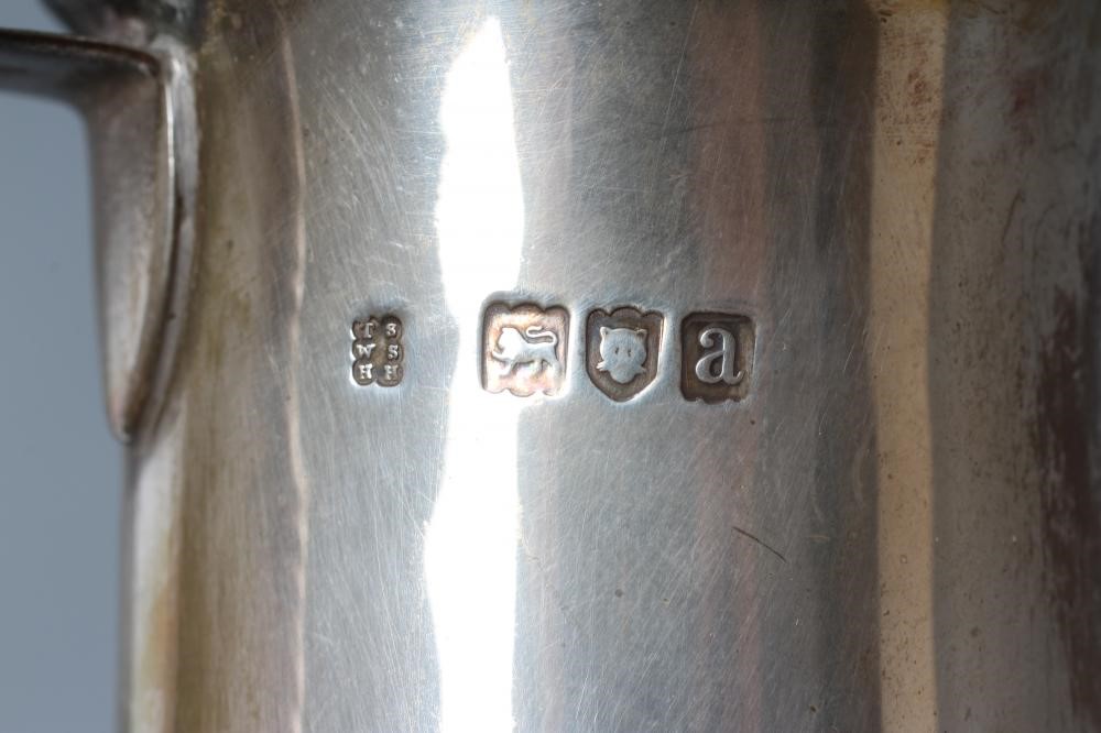 A LATE VICTORIAN ART NOUVEAU SILVER HOT WATER JUG Image