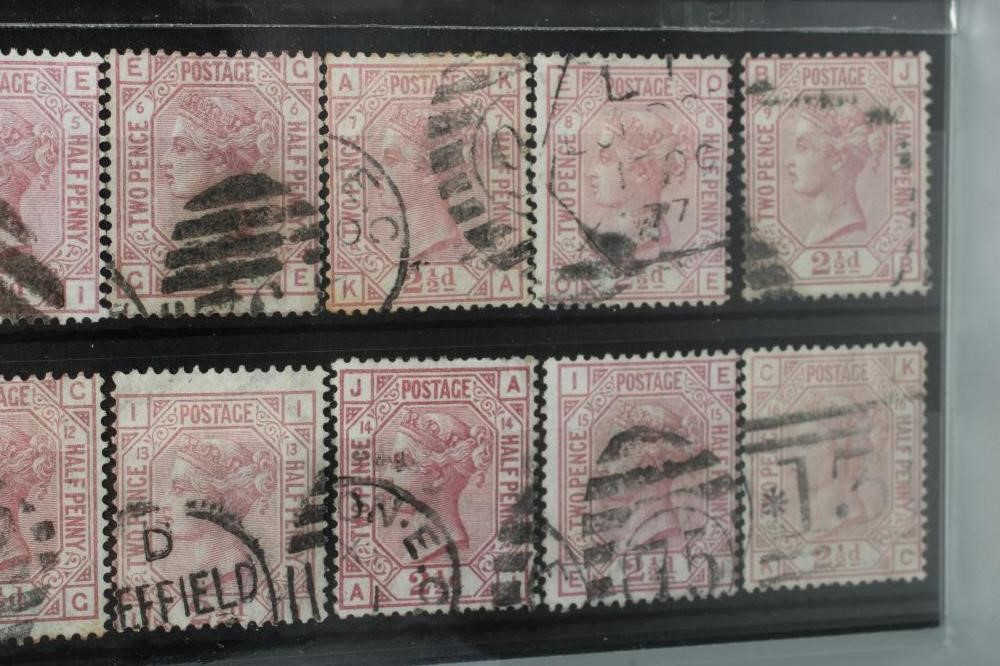 RANGE OF VARIOUS GB SURFACE PRINTED ON FOUR STOCKCARDS Image