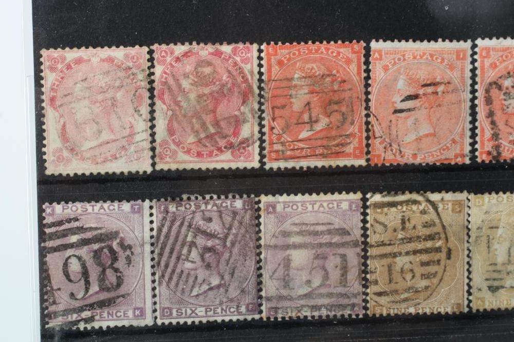 RANGE OF VARIOUS GB SURFACE PRINTED ON FOUR STOCKCARDS Image