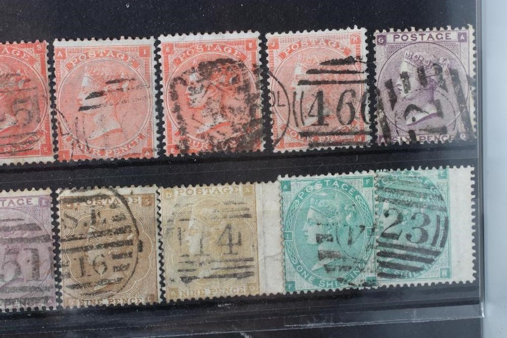 RANGE OF VARIOUS GB SURFACE PRINTED ON FOUR STOCKCARDS Image
