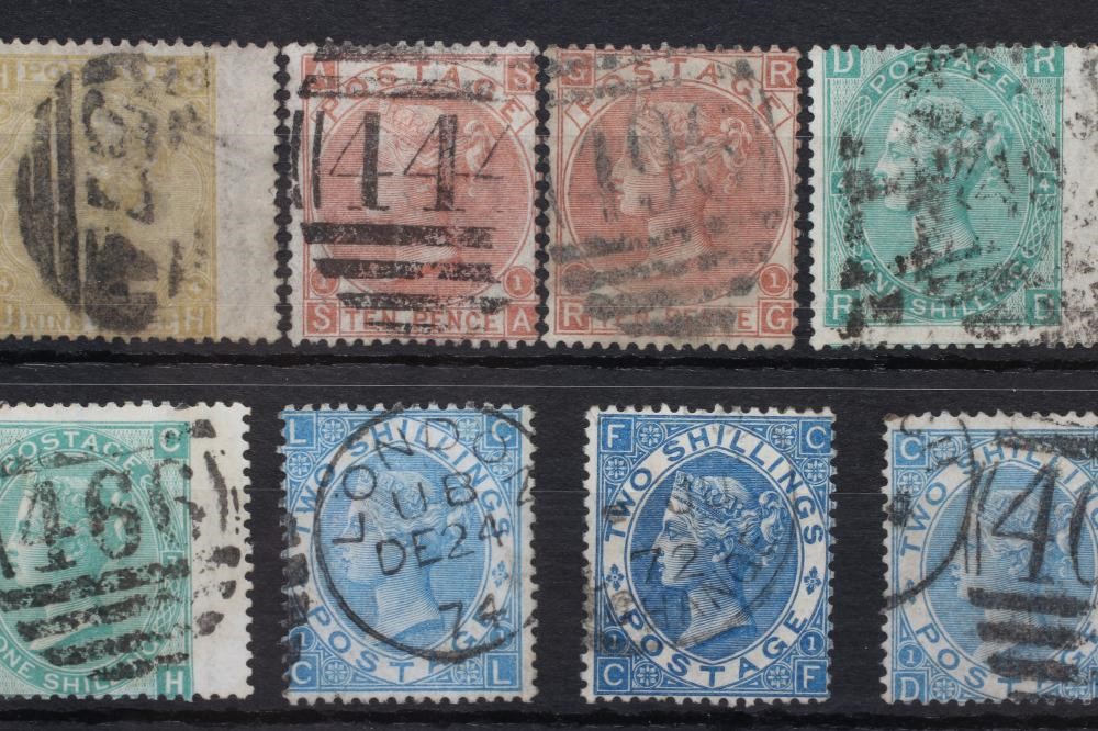 COLLECTION OF GB VARIOUS SURFACE PRINTED ON STOCKCARD, mixed condition, generally heavy cancellation Image