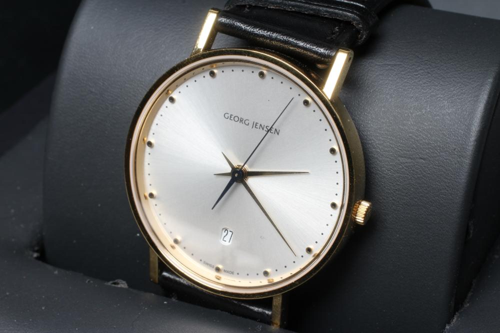A GENTLEMAN'S GEORG JENSEN KOPPEL WRISTWATCH Image