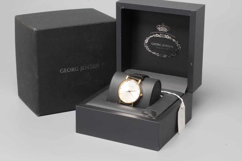A GENTLEMAN'S GEORG JENSEN KOPPEL WRISTWATCH Image