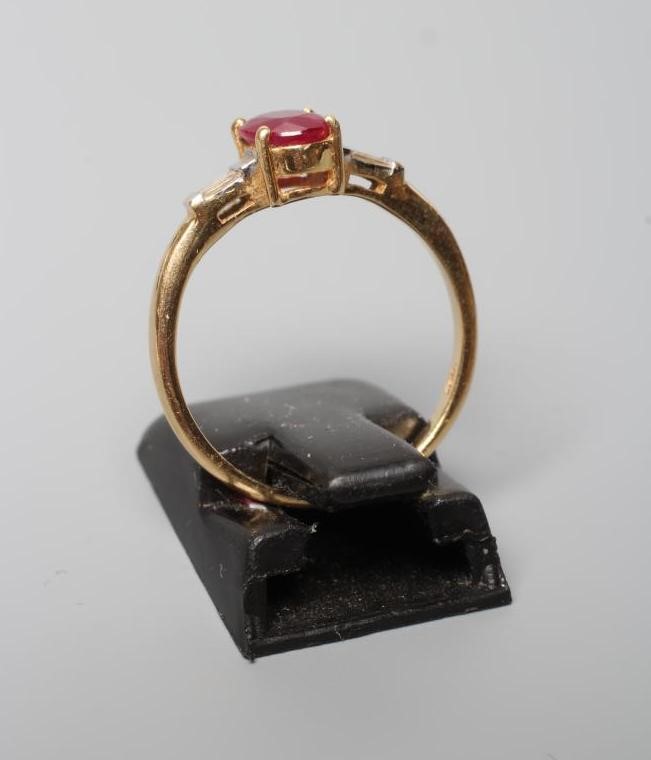 A RUBY AND DIAMOND RING Image