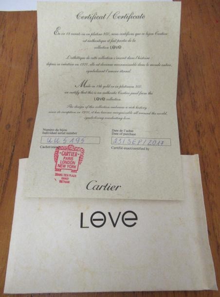 A CARTIER LOVE CORD BRACELET Image