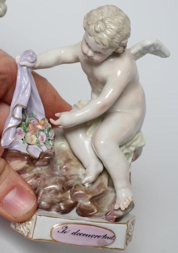 A MEISSEN PORCELAIN FIGURE GROUP Image