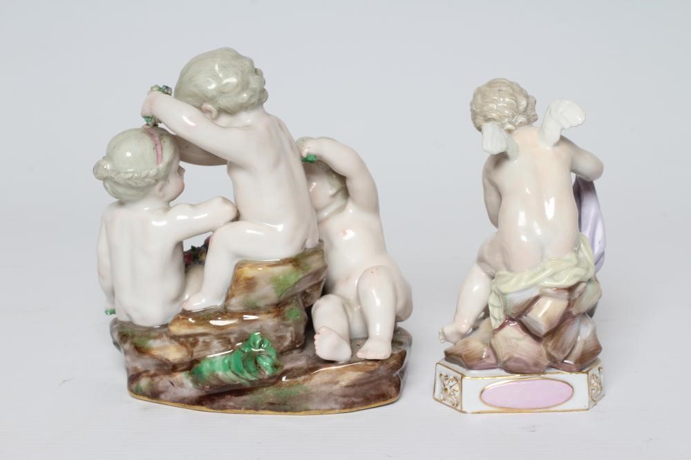 A MEISSEN PORCELAIN FIGURE GROUP Image