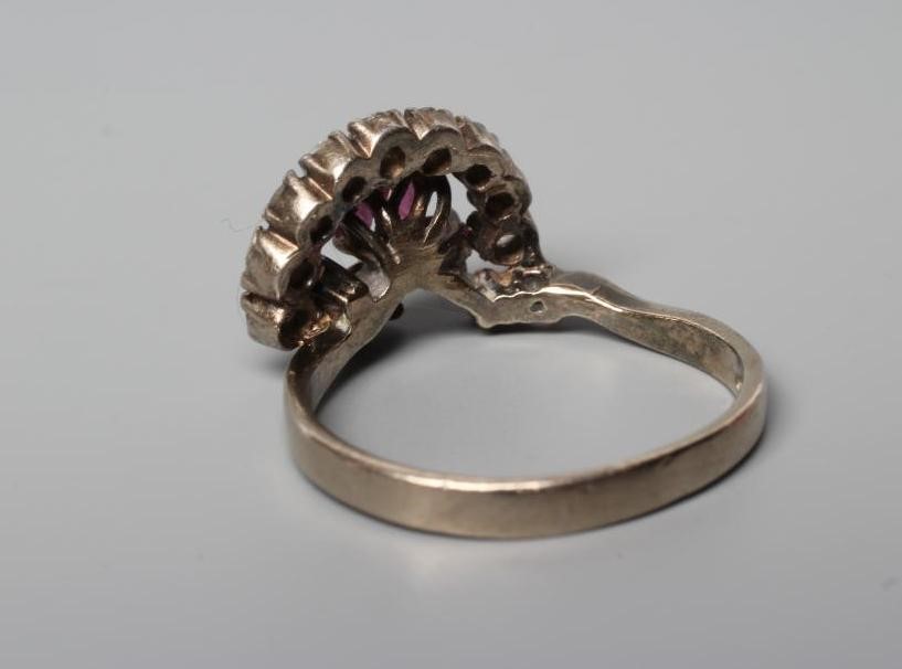 AN UNUSUAL RUBY AND DIAMOND RING Image