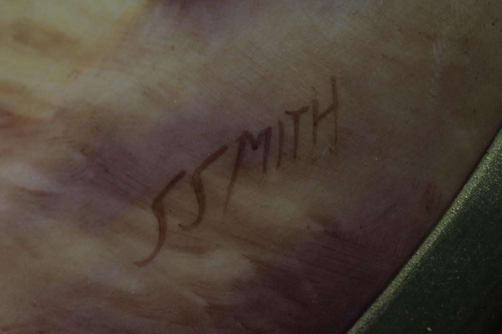 A ROYAL WORCESTER CHINA CABINET PLATE of plain circular form Image