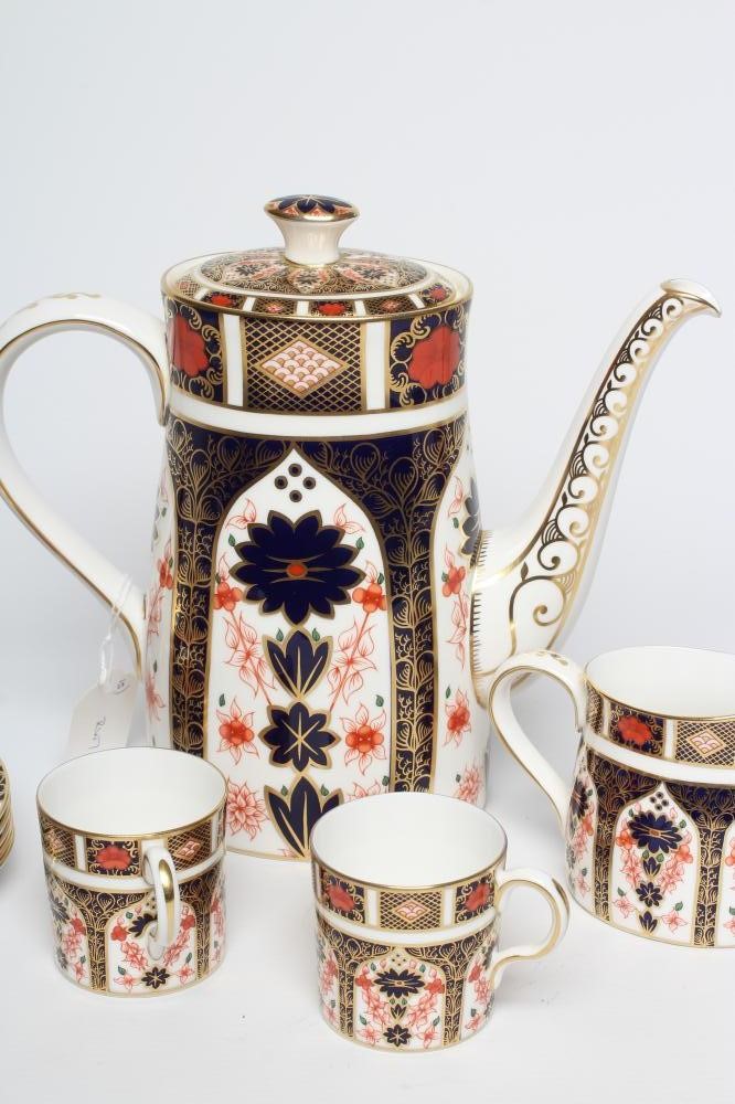 A ROYAL CROWN DERBY CHINA COFFEE SET Image