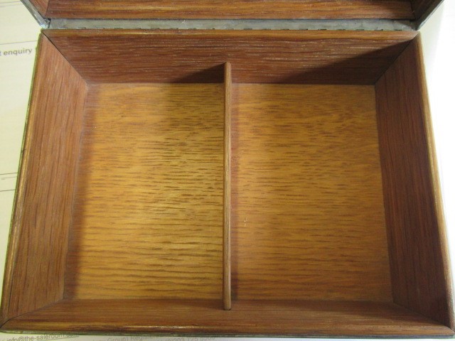 A TUDRIC PEWTER BRIDGE CARD BOX of plain oblong form Image