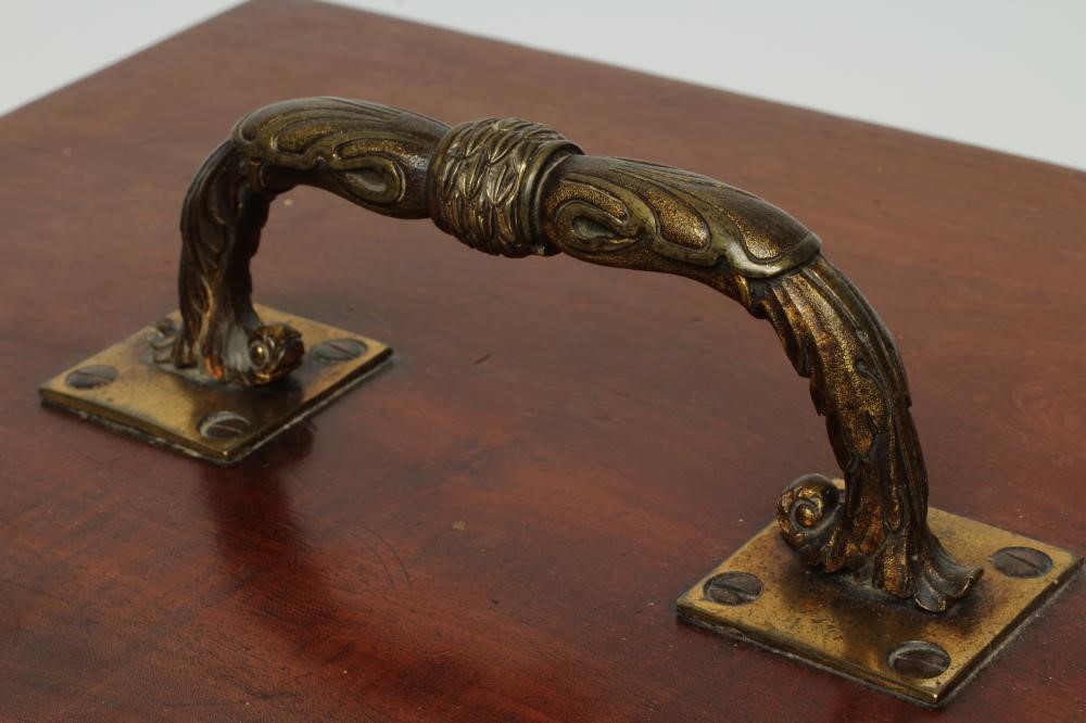 A VICTORIAN MAHOGANY SPECIMEN CABINET of oblong form with reeded edging Image
