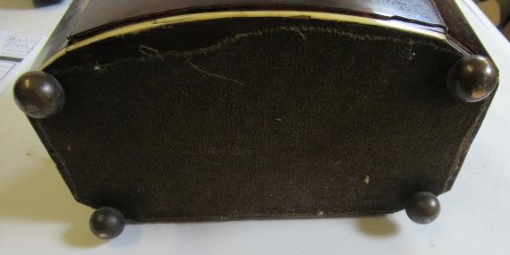 A TORTOISESHELL TEA CADDY Image