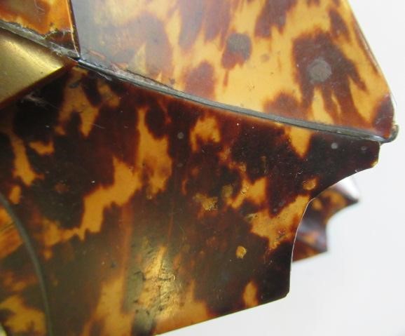 A TORTOISESHELL TEA CADDY Image